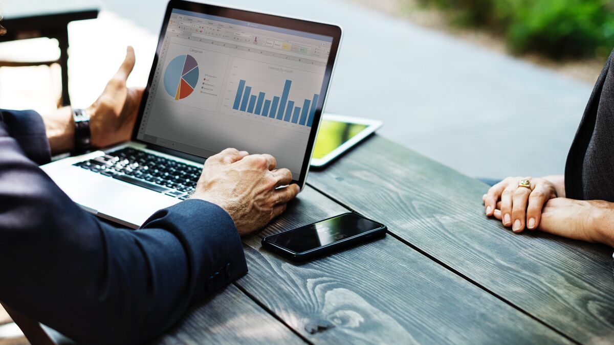 A live operations dashboard on a laptop